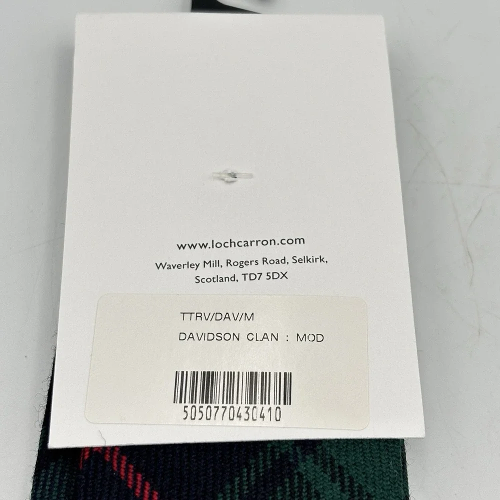 Lochcarron of Scotland Mens Tie New Tartan Reiver 100% Wool Davidson Clan